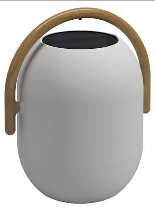 Ambient Cocoon Aydınlatma - Polipropilen/Buffed Teak - Güneş ve Şebeke enerjisi ile şarj edilebilir(Uzaktan kumandalı)LED - W31 D40 H46 cm