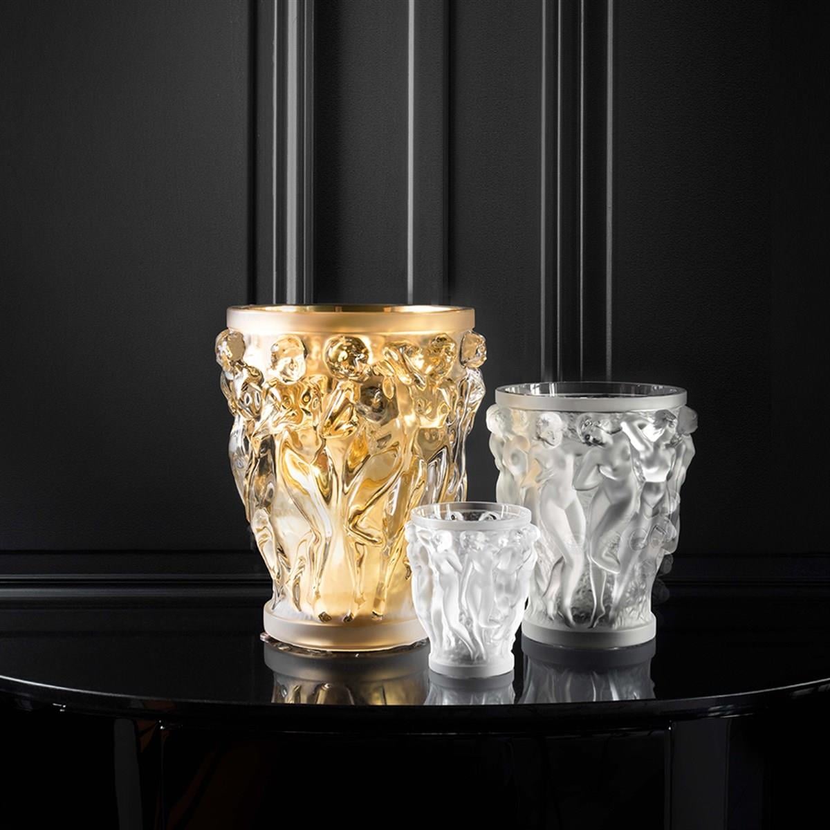 Bacchantes Küçük Vazo Gold Kristal