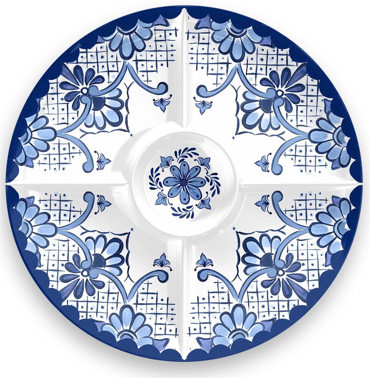 Cobalt Casita Ordövr Tabağı 39 x 39 x 3,5 cm