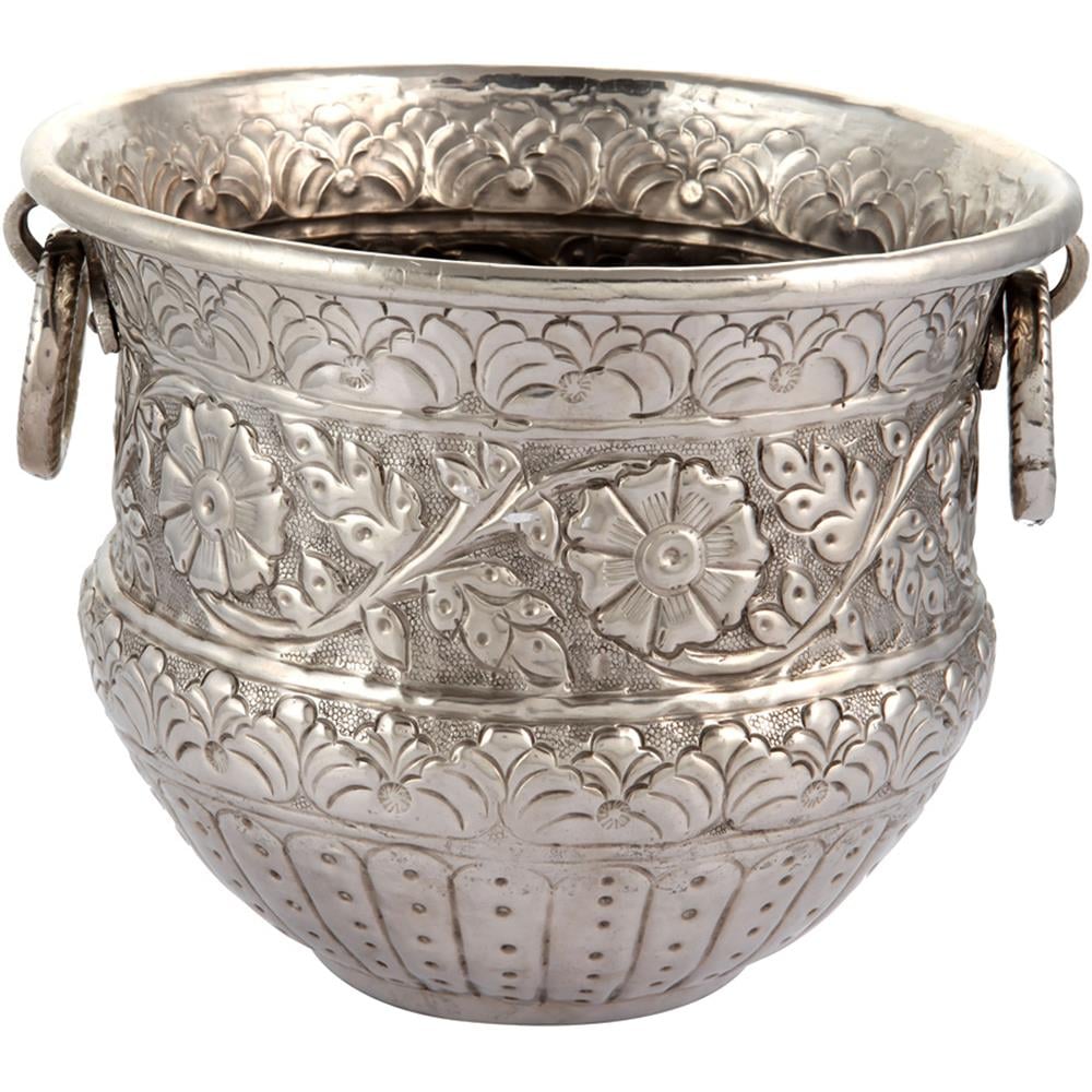 Gümüş Kaplama  Saksı