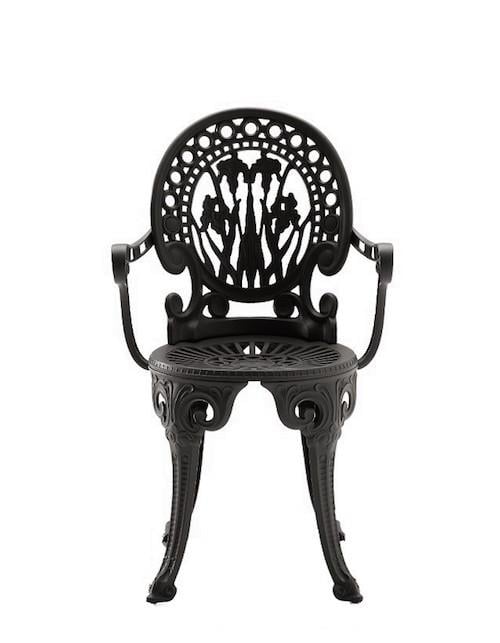 Narcisi Kollu Sandalye - Metallic Grey (Cod.9) - cm 54 x 52 x h 44/90