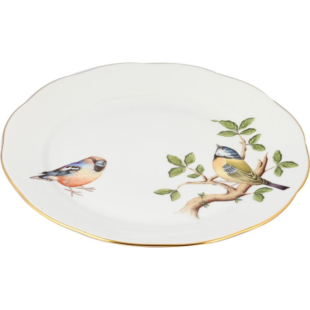 Rothschild Serisi Kuşlu Dekor 26 Cm Yemek Tabağı