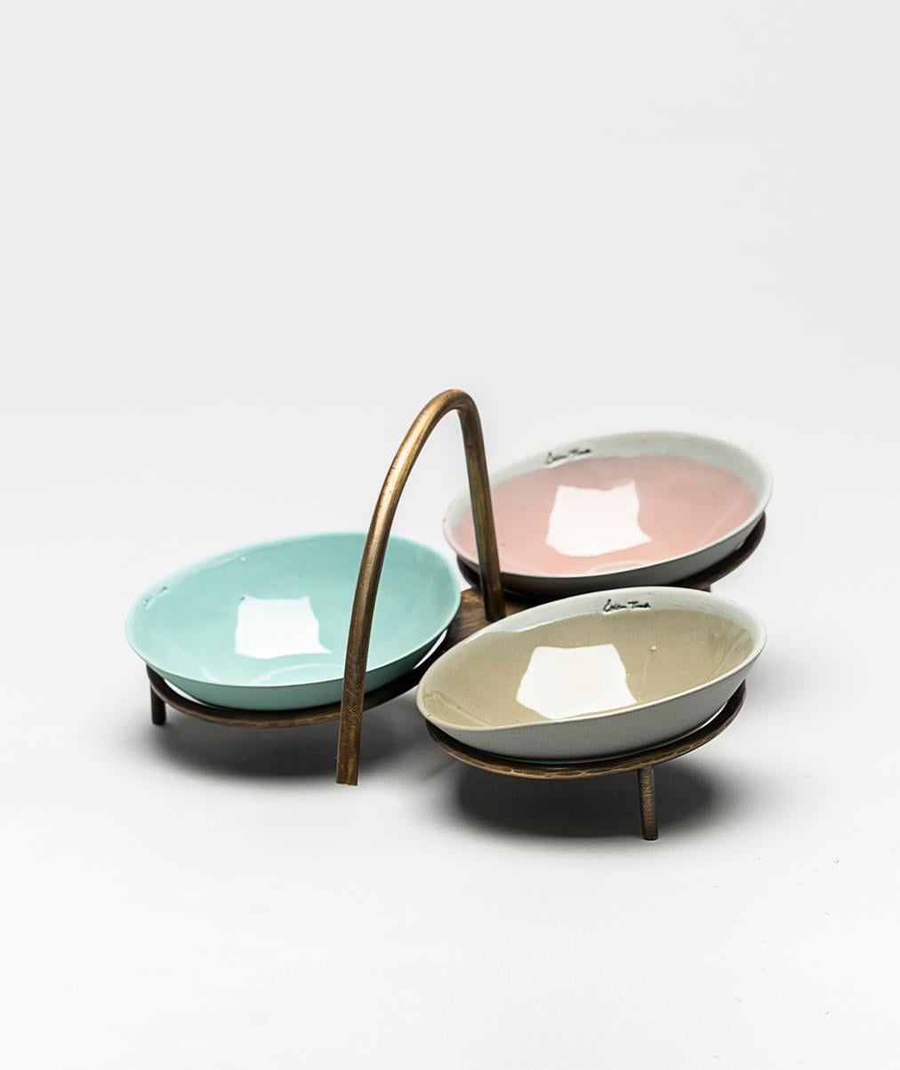 TOGETHER, PORSELEN 3LÜ KASE SET