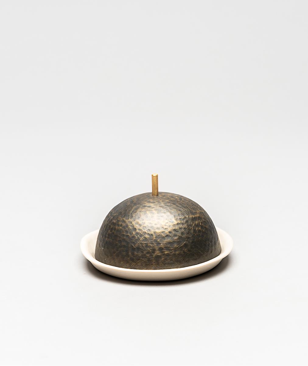 DOME BLACK, PORSELEN KAPAKLI KASE