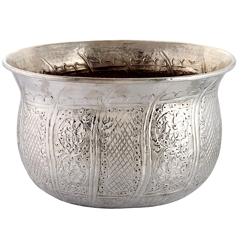 Gümüş Kaplama  Saksı