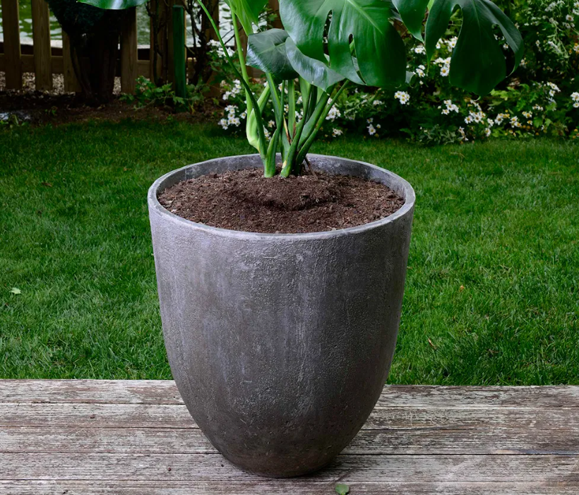 Kaikyo Flat Round Beton Saksı H:50