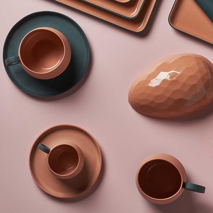 Kapsül Çay Fincanı Tabağı Nil Mat