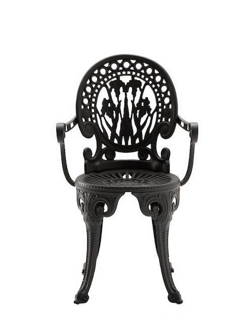 Narcisi Kollu Sandalye - Metallic Grey (Cod.9) - cm 54 x 52 x h 44/90