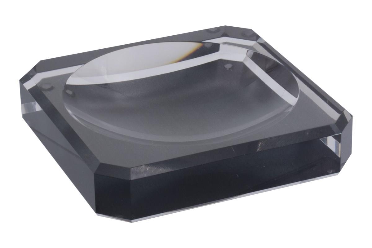 Pleksi Kare Tabak Fume  13cm