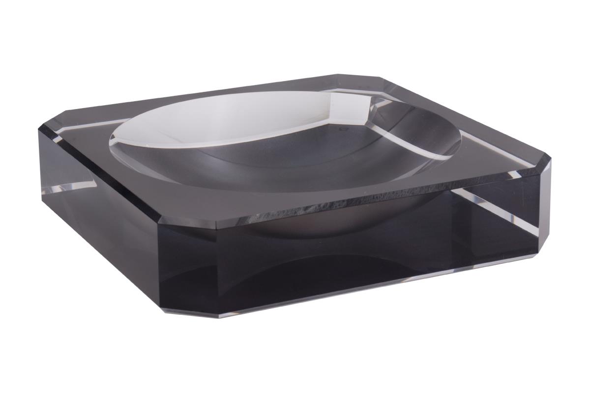 Pleksi Kare Tabak Fume 23cm