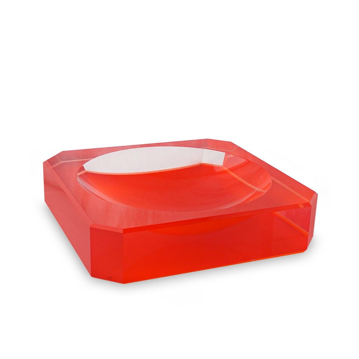 Pleksi Tabak Kırmızı 23cm