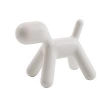 Puppy Abstract Plastic Dog - Small - White 1735 C – 26x42.5xh34.5 cm