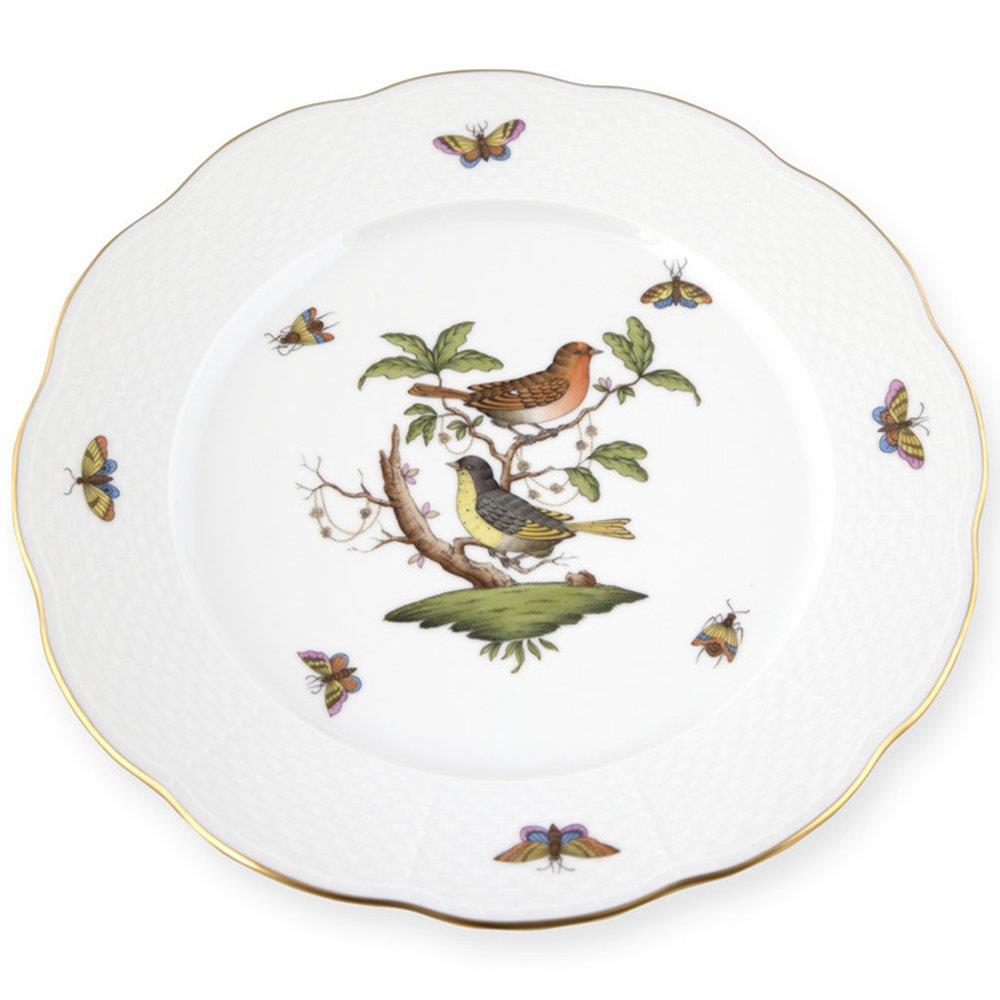 Rothschild Serisi Kuş Dekor 21 Cm Tatlı Tabağı