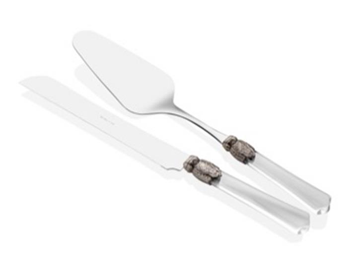 Venezia Şeffaf 2 Parça Pasta Servis Seti