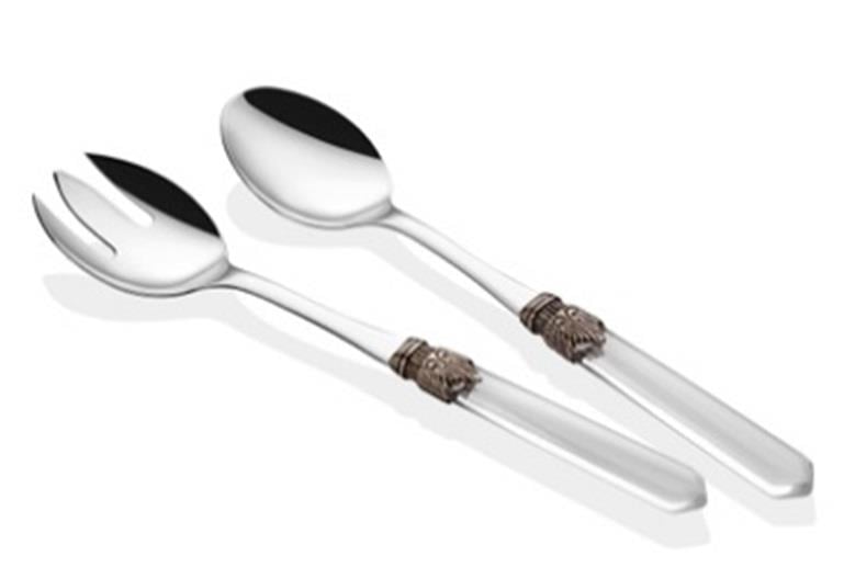 Venezia Şeffaf 2 Parça Salata Servis Seti