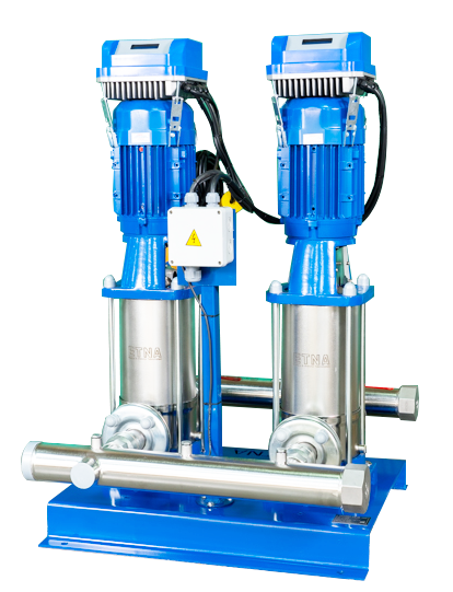 ETNA Paslanmaz Çelik İki Pompalı Frekans Konvertörlü Hidrofor (2 HF KI 5/10-22) 