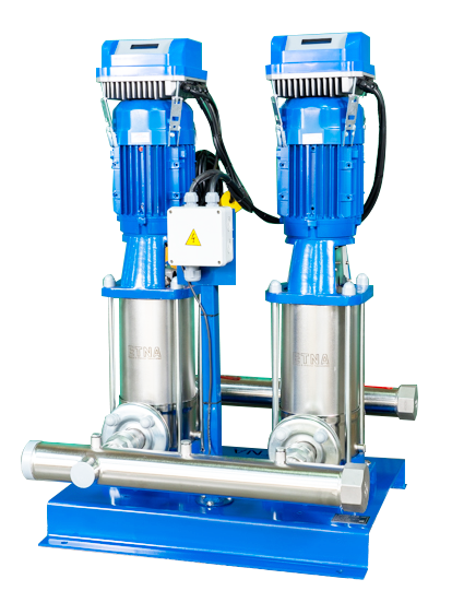 ETNA Paslanmaz Çelik İki Pompalı Frekans Konvertörlü Hidrofor (2 HF KI 5/10-22) 
