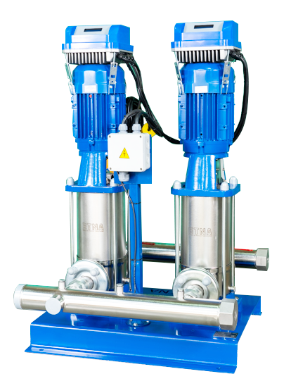ETNA Paslanmaz Çelik İki Pompalı Frekans Konvertörlü Hidrofor (2 HF KI 5/10-22) 