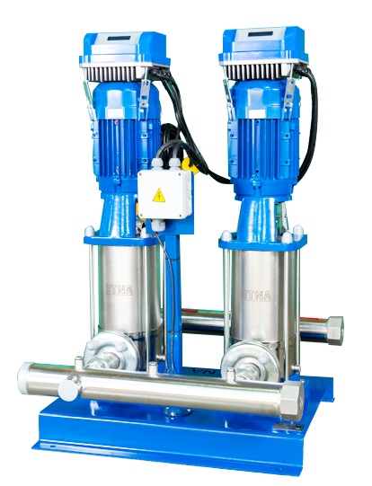 ETNA Paslanmaz Çelik İki Pompalı Frekans Konvertörlü Hidrofor (2 HF KI 5/10-22) 
