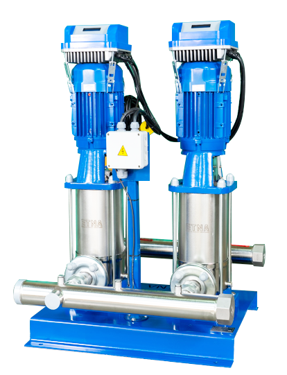 ETNA Paslanmaz Çelik İki Pompalı Frekans Konvertörlü Hidrofor (2 HF KI 5/10-22) 