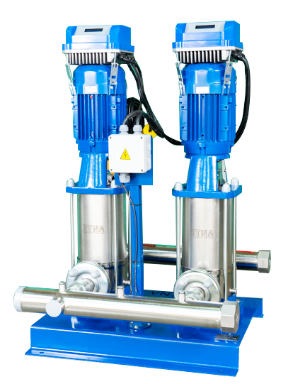 ETNA Paslanmaz Çelik İki Pompalı Frekans Konvertörlü Hidrofor (2 HF KI 5/10-22) 