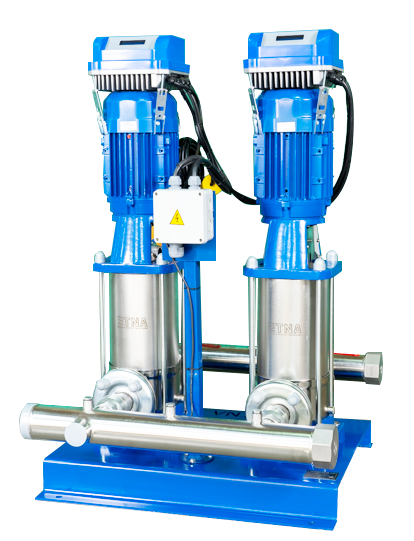 ETNA Paslanmaz Çelik İki Pompalı Frekans Konvertörlü Hidrofor (2 HF KI 5/10-22) 