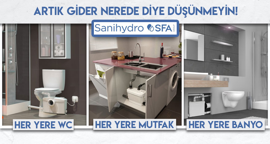 Sanihydro WC Öğütücüleri Atıksu Sistemleri