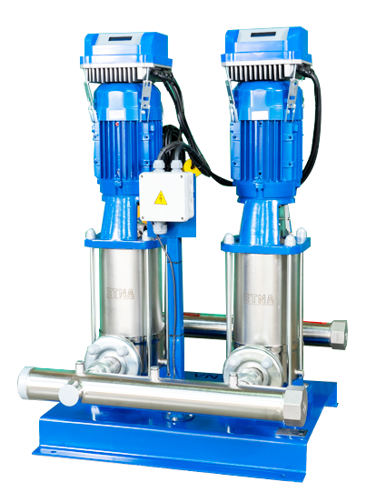 ETNA Paslanmaz Çelik İki Pompalı Frekans Konvertörlü Hidrofor (2 HF KI 5/10-22) 