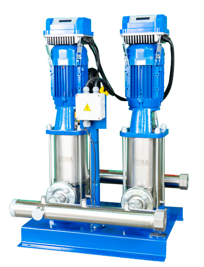 ETNA Paslanmaz Çelik İki Pompalı Frekans Konvertörlü Hidrofor (2 HF KI 5/10-22) 