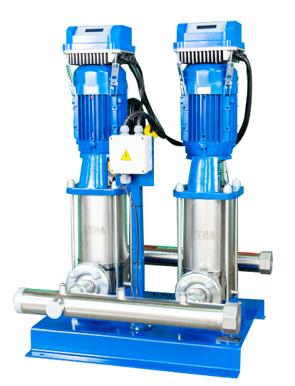 ETNA Paslanmaz Çelik İki Pompalı Frekans Konvertörlü Hidrofor (2 HF KI 5/10-22) 