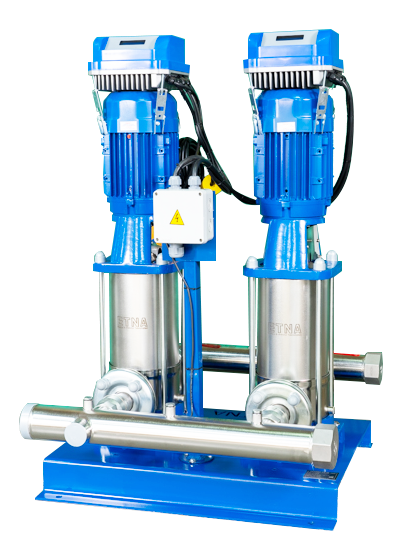 ETNA Paslanmaz Çelik İki Pompalı Frekans Konvertörlü Hidrofor (2 HF KI 5/10-22) 