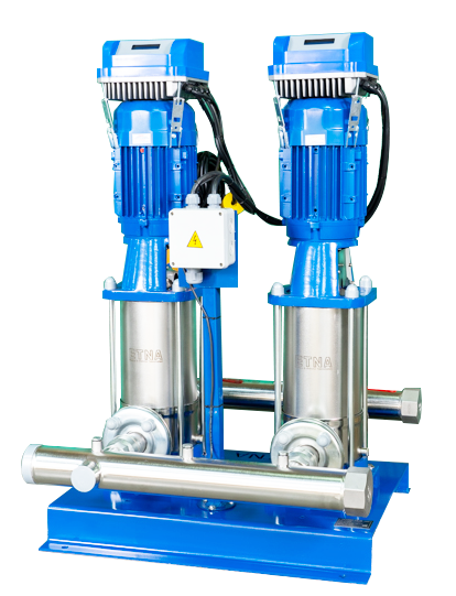 ETNA Paslanmaz Çelik İki Pompalı Frekans Konvertörlü Hidrofor (2 HF KI 5/10-22) 