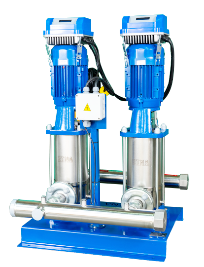 ETNA Paslanmaz Çelik İki Pompalı Frekans Konvertörlü Hidrofor (2 HF KI 5/10-22) 