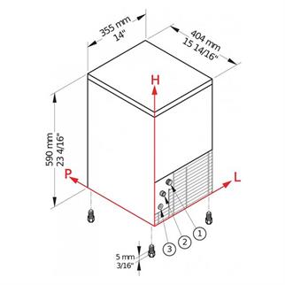 Brema CB 184 Küp Buz Makinesi, 22 Kg/Gün Kapasiteli, 4 Kg Depolama Hazneli