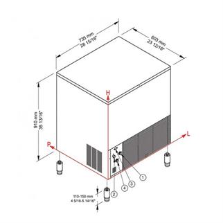 Brema CB 840 Küp Buz Makinesi, 85 Kg/Gün Kapasiteli, 40 Kg Depolama Hazneli