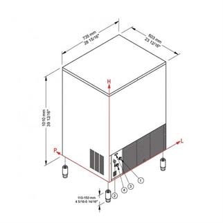 Brema CB 955 Küp Buz Makinesi, 95 Kg/Gün Kapasiteli, 55 Kg Depolama Hazneli