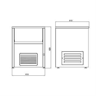 İceinox İce 90 Buz Makinesi - 90 kg / Gün  Buz Makinesi