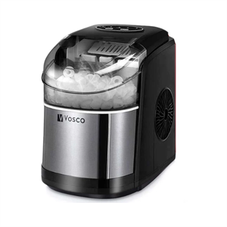 Vosco VHZB-12C Set Üstü Buz Makinesi, Parmak Buz, 12 kg/gün Kapasiteli, Siyah