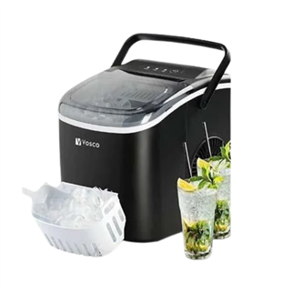 Vosco VHZB-12HS Eko Taşınabilir Buz Makinesi, Set Üstü, 12 kg, Siyah