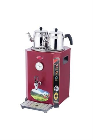 Silverinox EL-01K Jumbo Çay Makinesi, 2 Demlikli, 13 Litre, Elektrikli