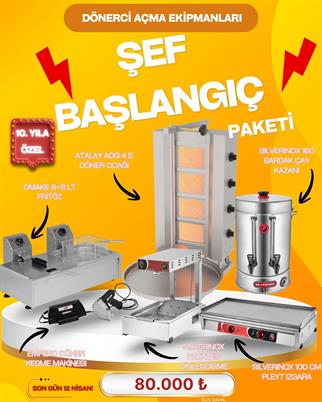 Dönerci Açma Şef Başlangıç Paketi – Profesyonel Döner Ekipman Seti