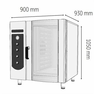 Venarro Venardi DGF-D9 Döner Patisserie Fırın, 10 Tepsi Kapasiteli, 40x60 cm, Doğal gazlı