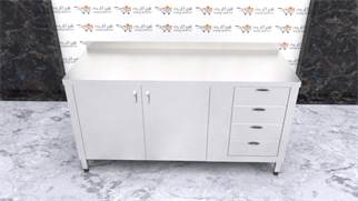 Çalışma Tezgahı Dolaplı Dört Çekmeceli, Inox 430, 160x60x85 Cm