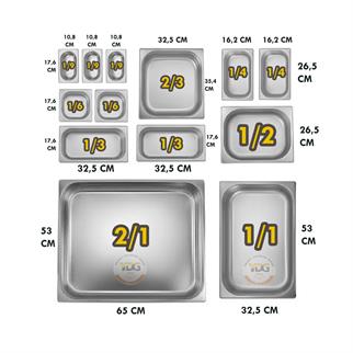 BİLGEİNOX  1/6  200 Standart GN Küvet   6005659
