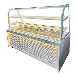 Ydg Vitrin Tipi Isıtmalı Teşhir Tezgahı, Dekoratif, 200x90x155 cm