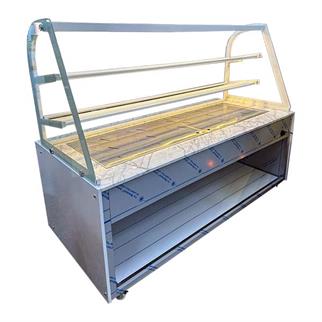 Ydg Vitrin Tipi Isıtmalı Teşhir Tezgahı, Dekoratif, 200x90x155 cm