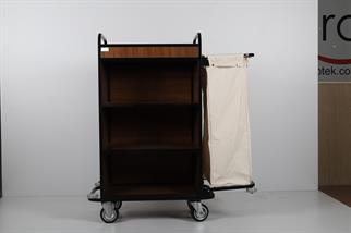 Ydg KT01-A Kat Temizlik Arabası, Tek Torbalı, 115x50x130 cm