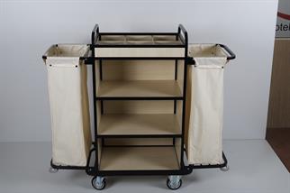 Ydg KT01 Kat Temizlik Arabası, İki Torbalı, 143x50x130 cm