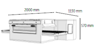 Venarro Gusto DYK-1535G, Konveyörlü Pizza Fırını, 57 pizza/saat, Doğalgazlı 