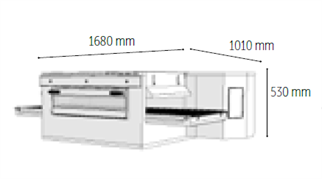 Venarro Gusto DYK-1410G, Konveyörlü Pizza Fırını, 27 pizza/saat, Doğalgazlı